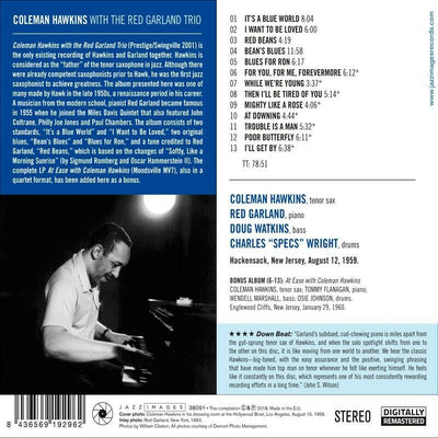Coleman Hawkins - Coleman Hawkins With The Red Garland Trio / At Ease (NEW CD)