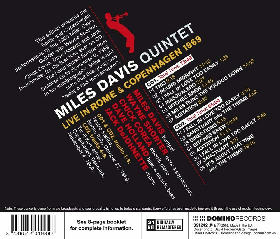 Miles Davis Quintet - Live in Rome & Copenhagen 1969 SEALED NEW CD