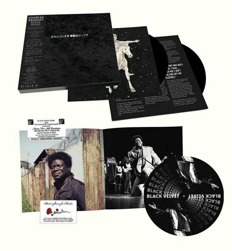 Charles Bradley - Black Velvet [2LP+12'' Box] photo book, slip-mat, seeded down