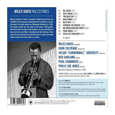 MILESTONES + 3 BONUS TRACKS (NEW CD)