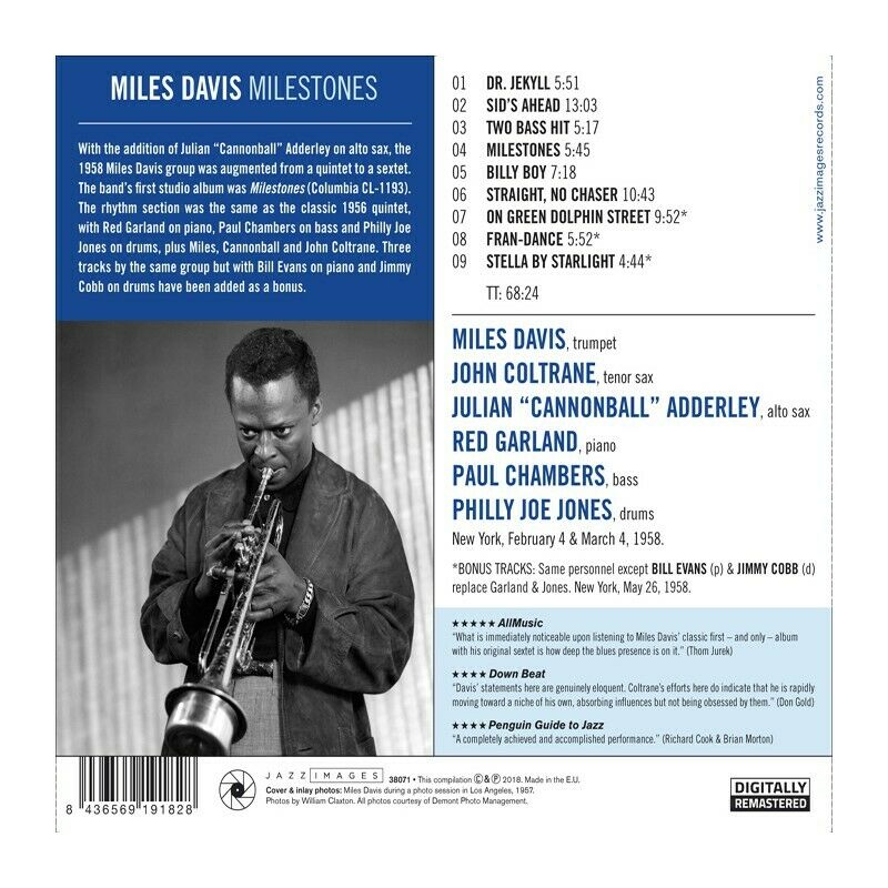 MILESTONES + 3 BONUS TRACKS (NEW CD)