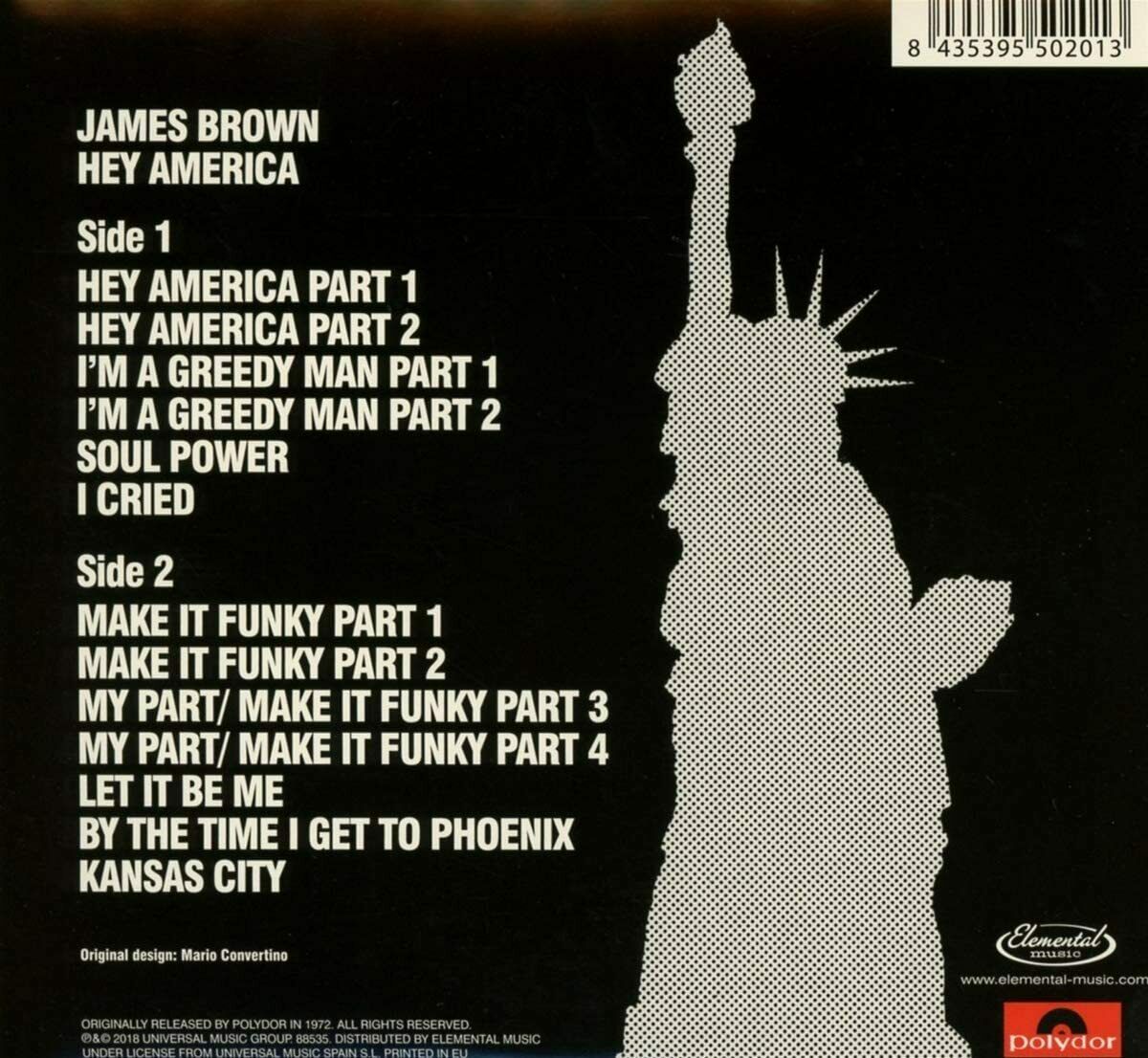 JAMES BROWN - HEY AMERICA (MINI-LP PAPERSLEEVE GATEFOLD REPLICA) CD