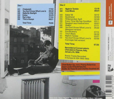 Chet Baker Quintet - Conservatorio Cherubini: Complete Concert SEALED NEW CD