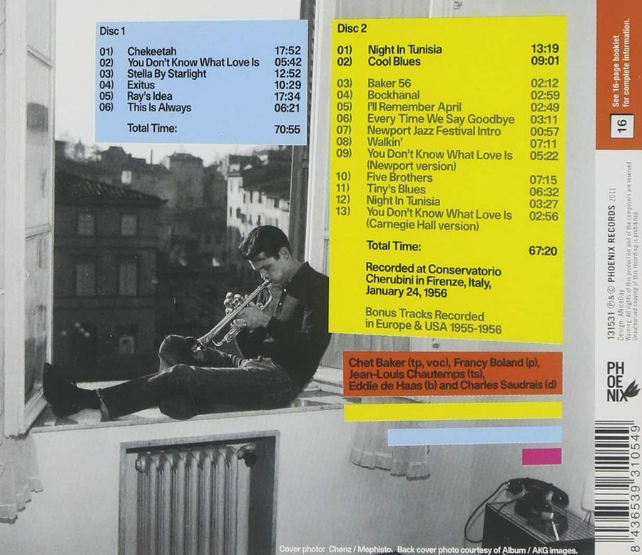 Chet Baker Quintet - Conservatorio Cherubini: Complete Concert SEALED NEW CD