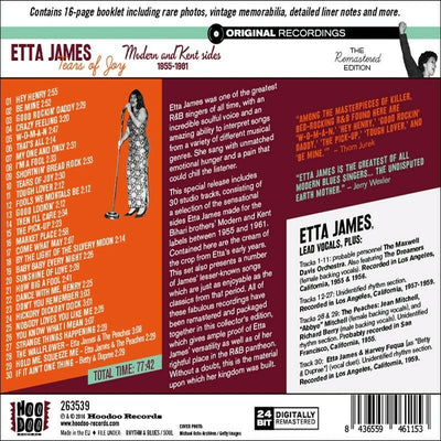 Etta James - Tears Of Joy: Modern & Kent Sides 1955-1961 [New CD] With Book