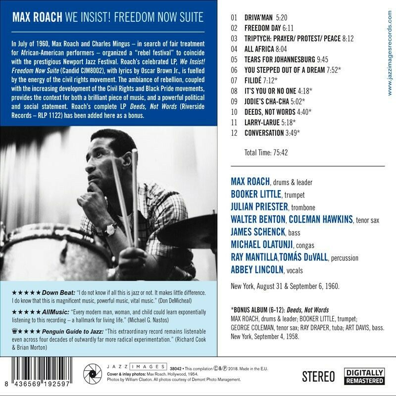 Max Roach - We Insist! Freedom Now Suite [NEW CD]