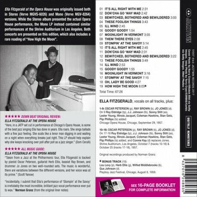 Ella Fitzgerald - At The Opera House [New CD] Bonus Track, Rmst, With Book, Spai