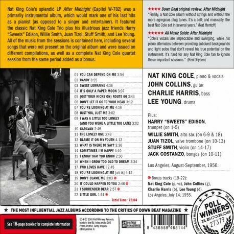 Nat King Cole - Complete After Midnight.. [NEW CD]