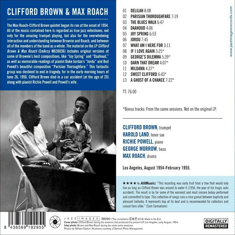 Brown,Clifford / Roa - Clifford Brown & Max Roach [New CD] Ltd Ed, Digipack