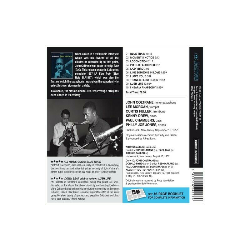 John Coltrane - Blue Train / Lush Life [New CD] Rmst, With Book, Spain - Import