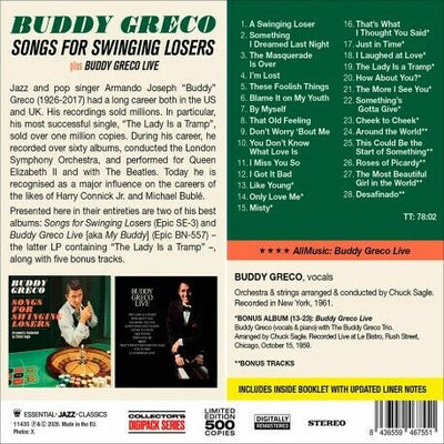 Buddy Greco - Songs For Swinging Losers / Buddy Greco Live [Limited Di