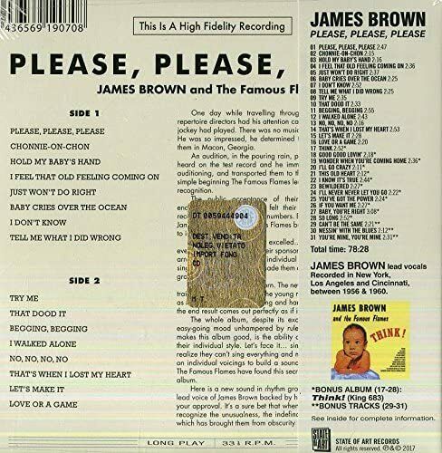 James Brown - Please Please Please / Think + 3 Bonus Tracks [New CD]