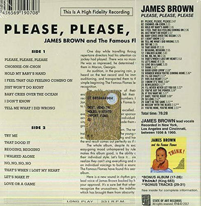 James Brown - Please Please Please / Think + 3 Bonus Tracks [New CD]