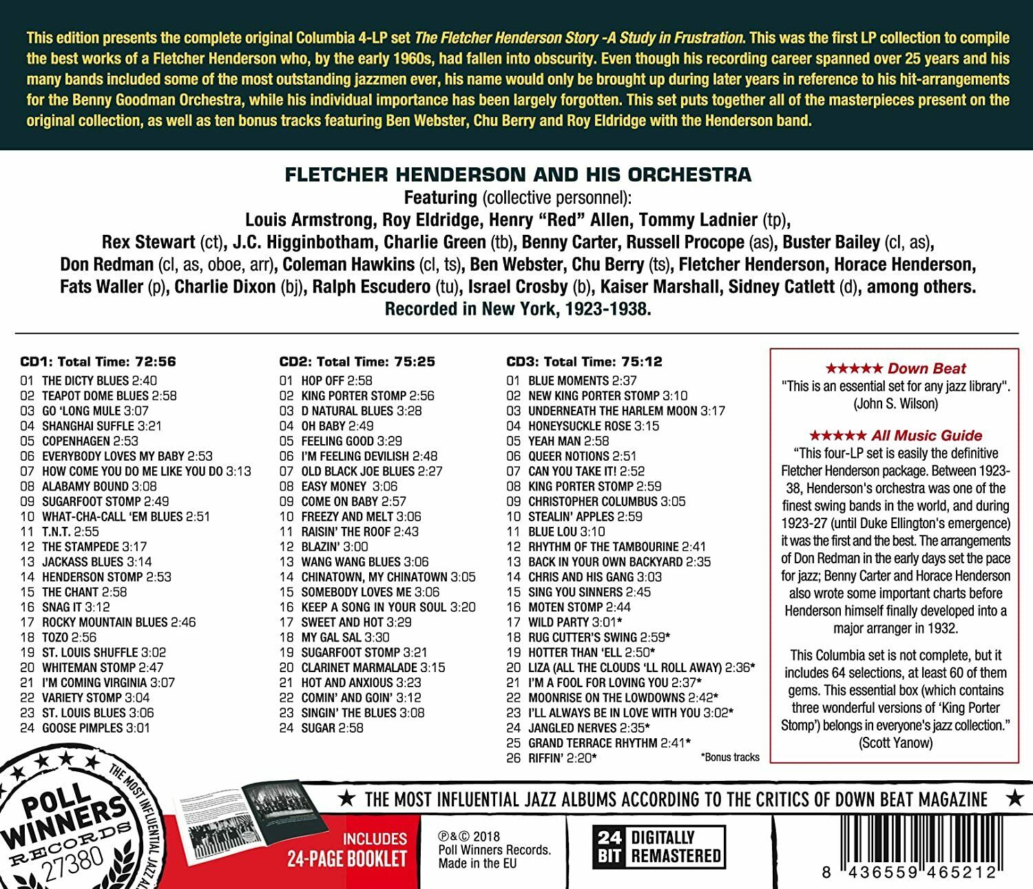 Fletcher Henderson - Fletcher Henderson Story: A Study In Frustration CD
