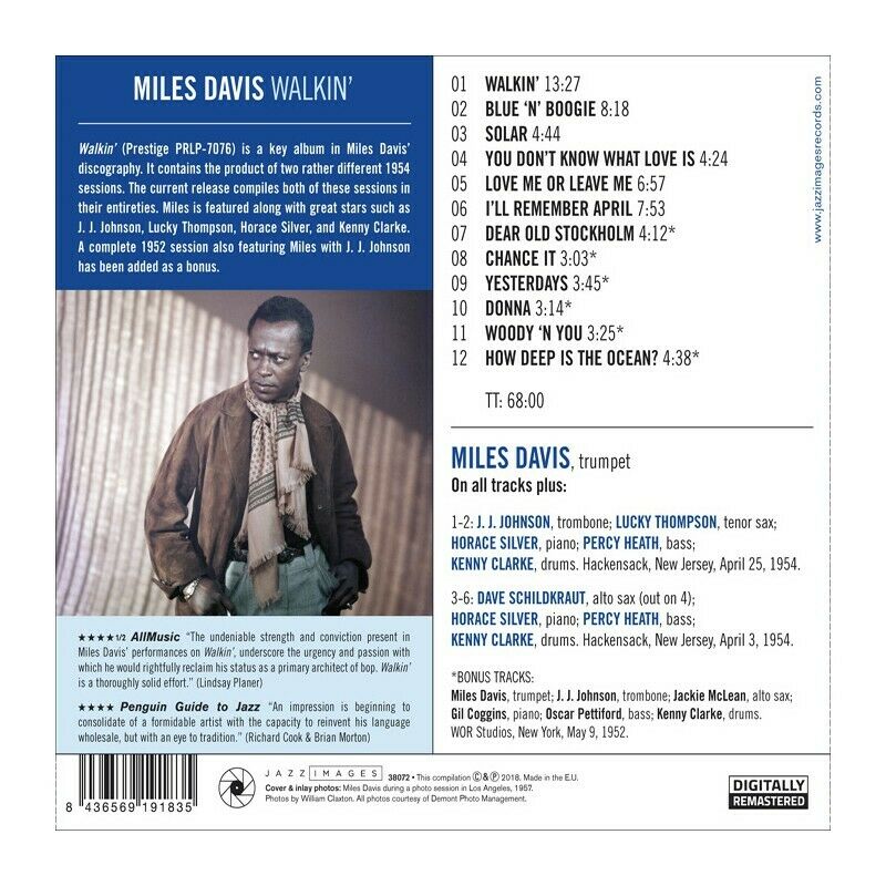 Miles Davis- Walkin' (NEW CD)