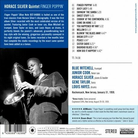 Horace Silver - Finger Poppin [New CD] Ltd Ed, Digipack Packaging