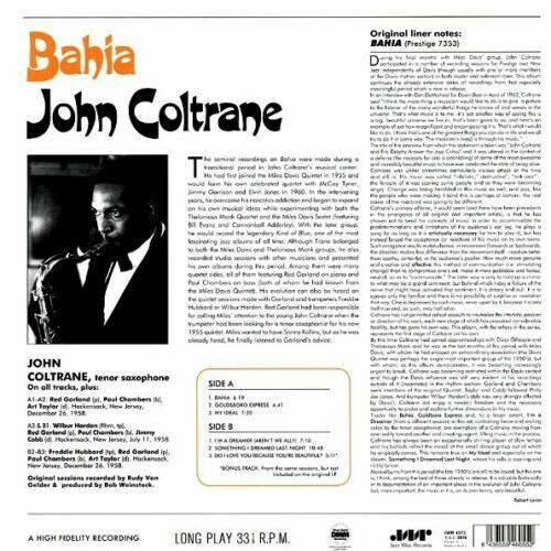 John Coltrane - Bahia SEALED NEW LP