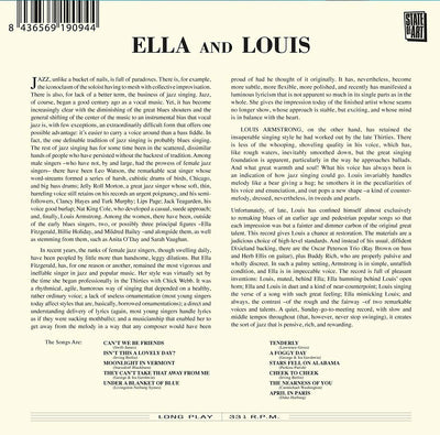 Ella Fitzgerald and Louis Armstrong - Ella and Louis + 8 Bonus Tracks [CD]