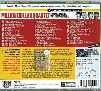 Elvis Presley Million Dollar Quartet - Complete Session Orig. Sequence (NEW CD)