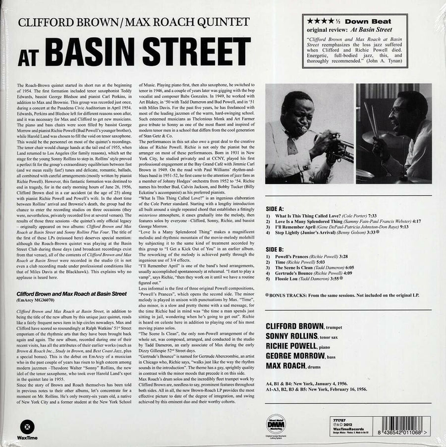 Brown- Clifford/Roach- Max- At Basin Street (180 GRAM NEW VINYL)