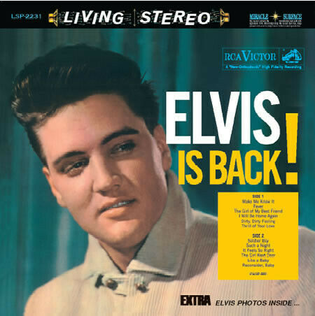 ELVIS PRESLEY ~ ELVIS IS BACK ~ 2005 ~ 180 g VIRGIN VINYL ~ LSP-2231 ~ SEALED LP