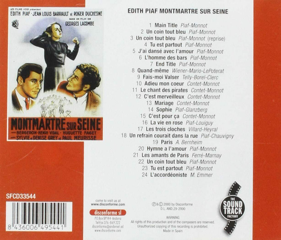 EDITH PIAF - MONTMARTRE SUR SEINE[CD]