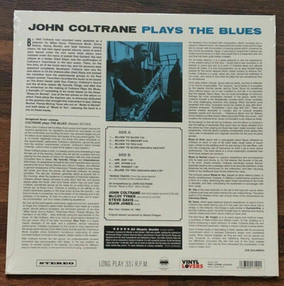 John Coltrane - Plays The Blues LP [Vinyl New] Ltd Collectors Ed 180gm Album EU