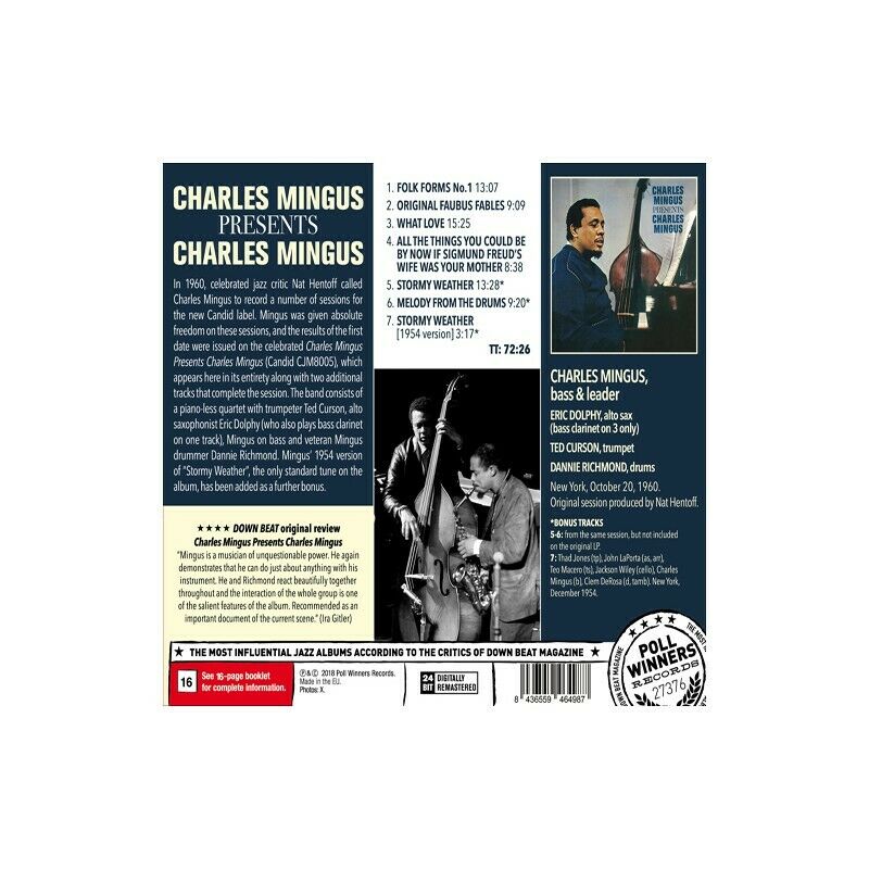 Charles Mingus - Presents Charles Mingus [New CD] Bonus Tracks, Rmst, With Book,