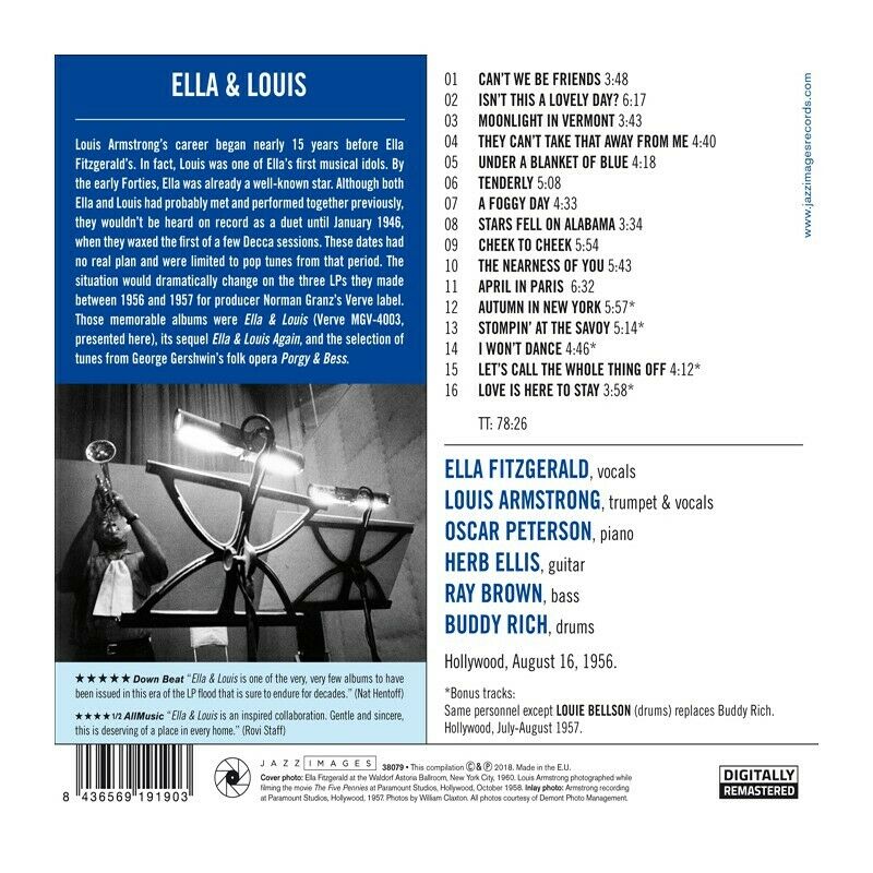Fitzgerald, Ella & Armstrong, Louis (NEW CD) + 5 Bonus Tracks!