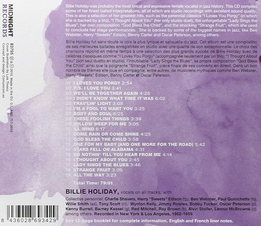 Billie Holiday - Ballads For Lovers SEALED NEW CD